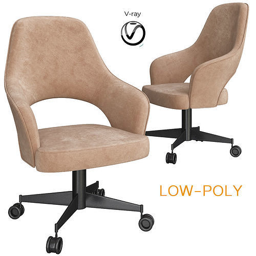Armchair 10 pieces 3d model Low-poly 3D model 3