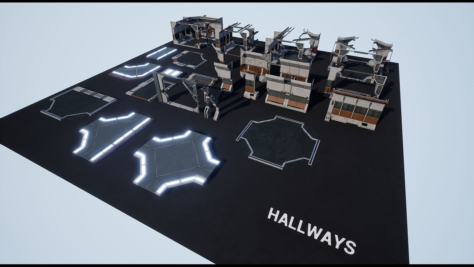 Sci-Fi Environment Kit 01 Low-poly 3D model_13