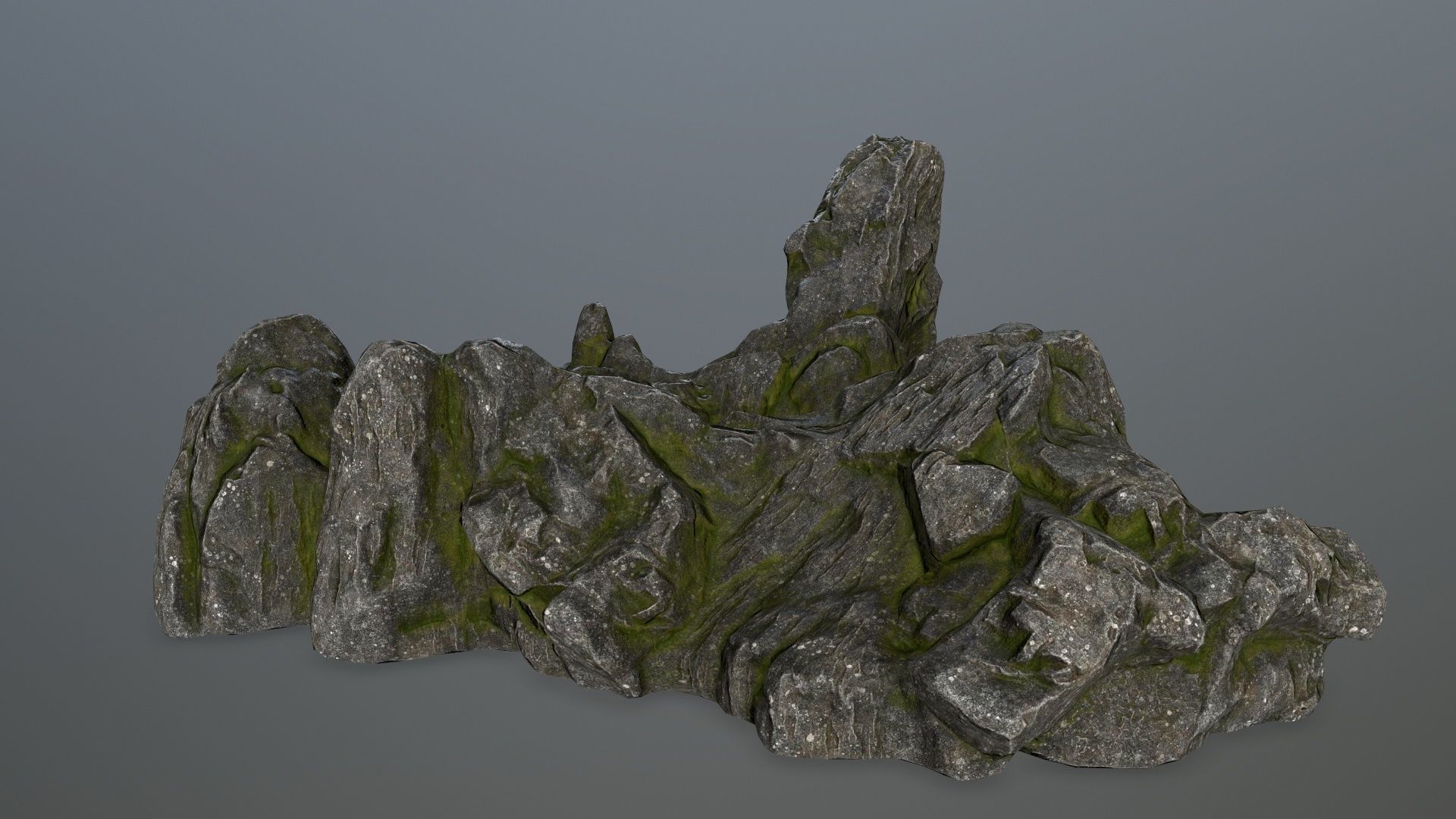 rock gate Low-poly 3D model_6