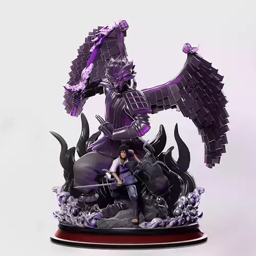 Sasuke and susano 3D print model