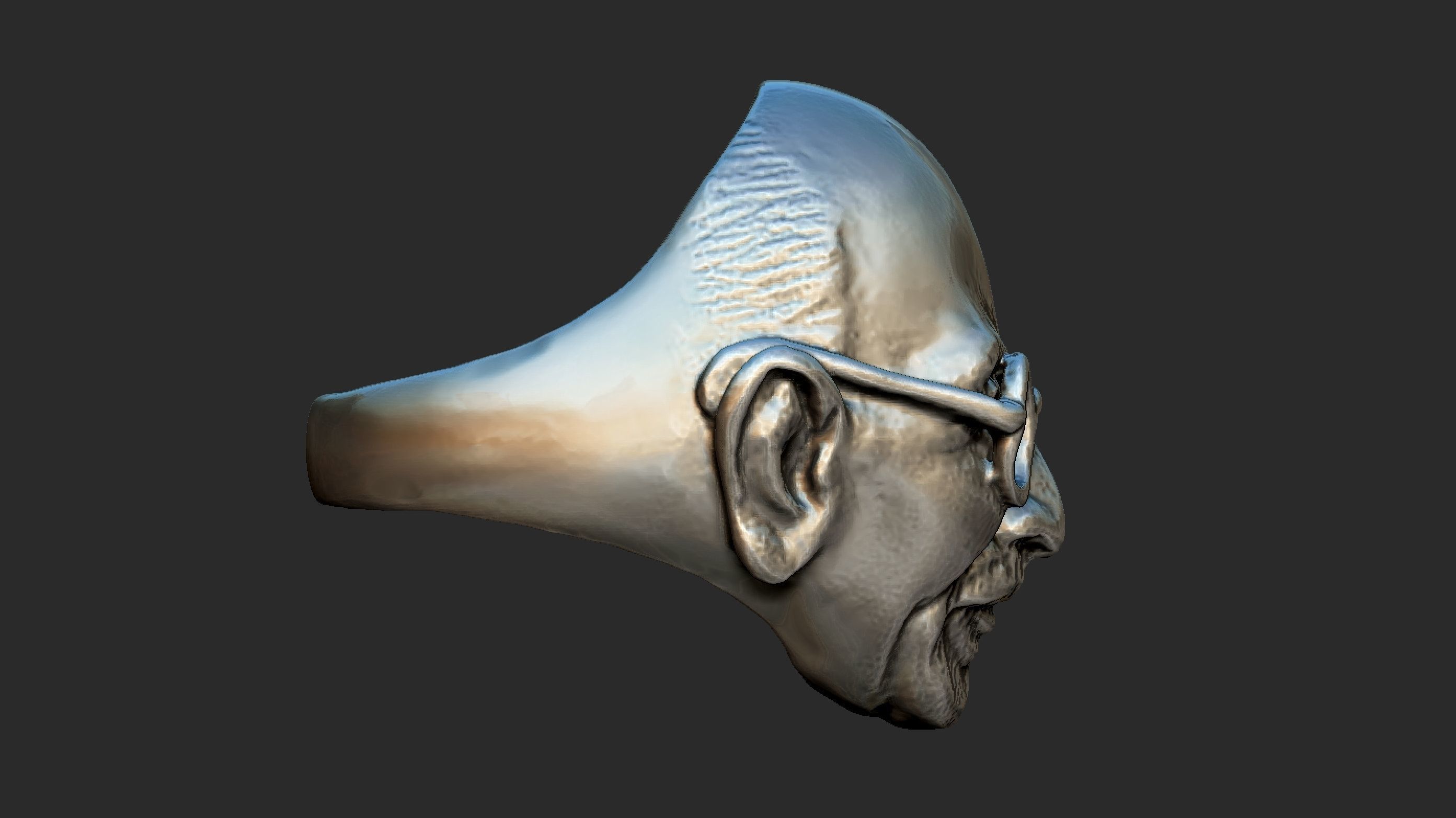 Gandhi Ring 3DP 3D print model_8