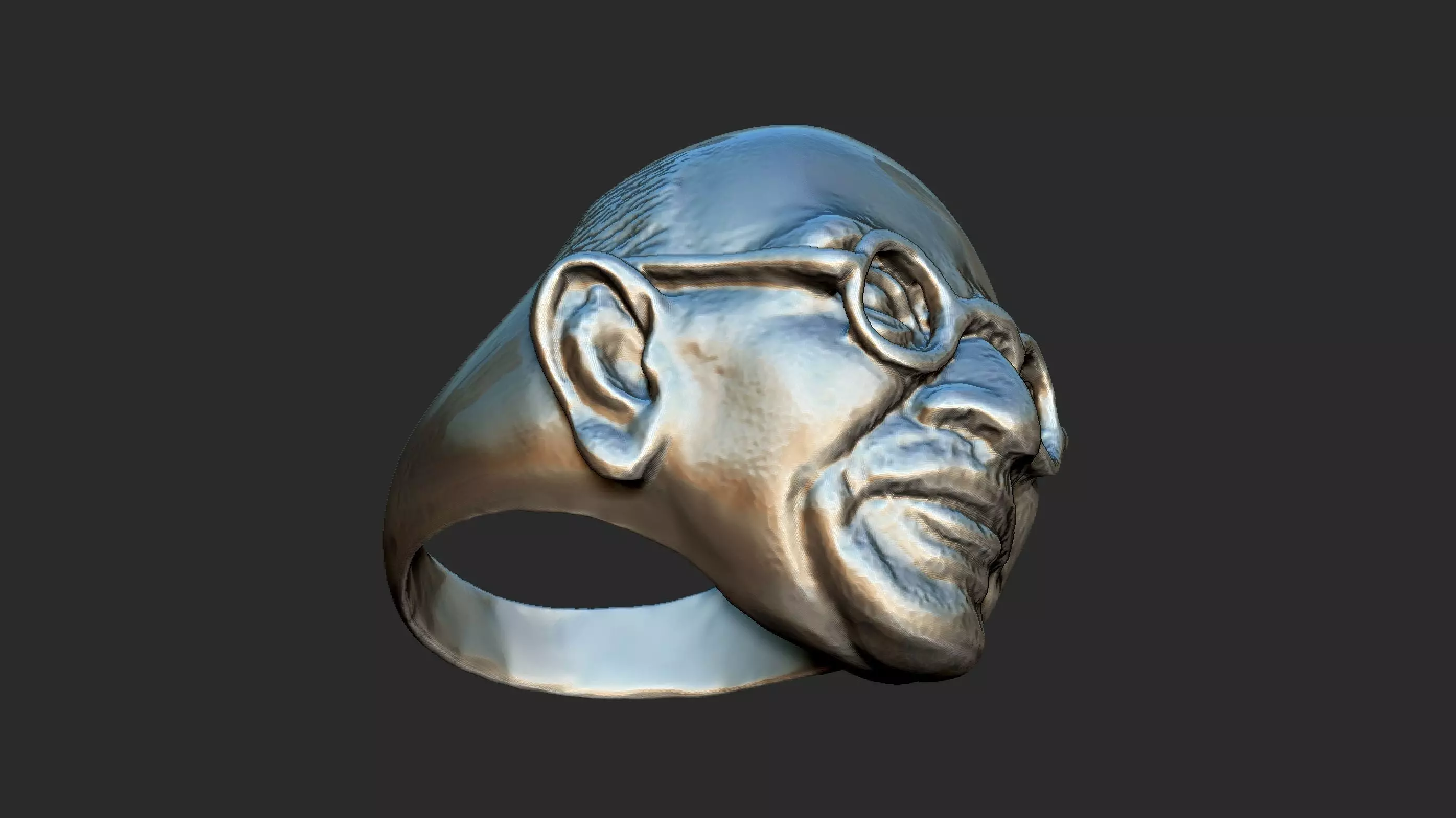 Gandhi Ring 3DP 3D print model_0