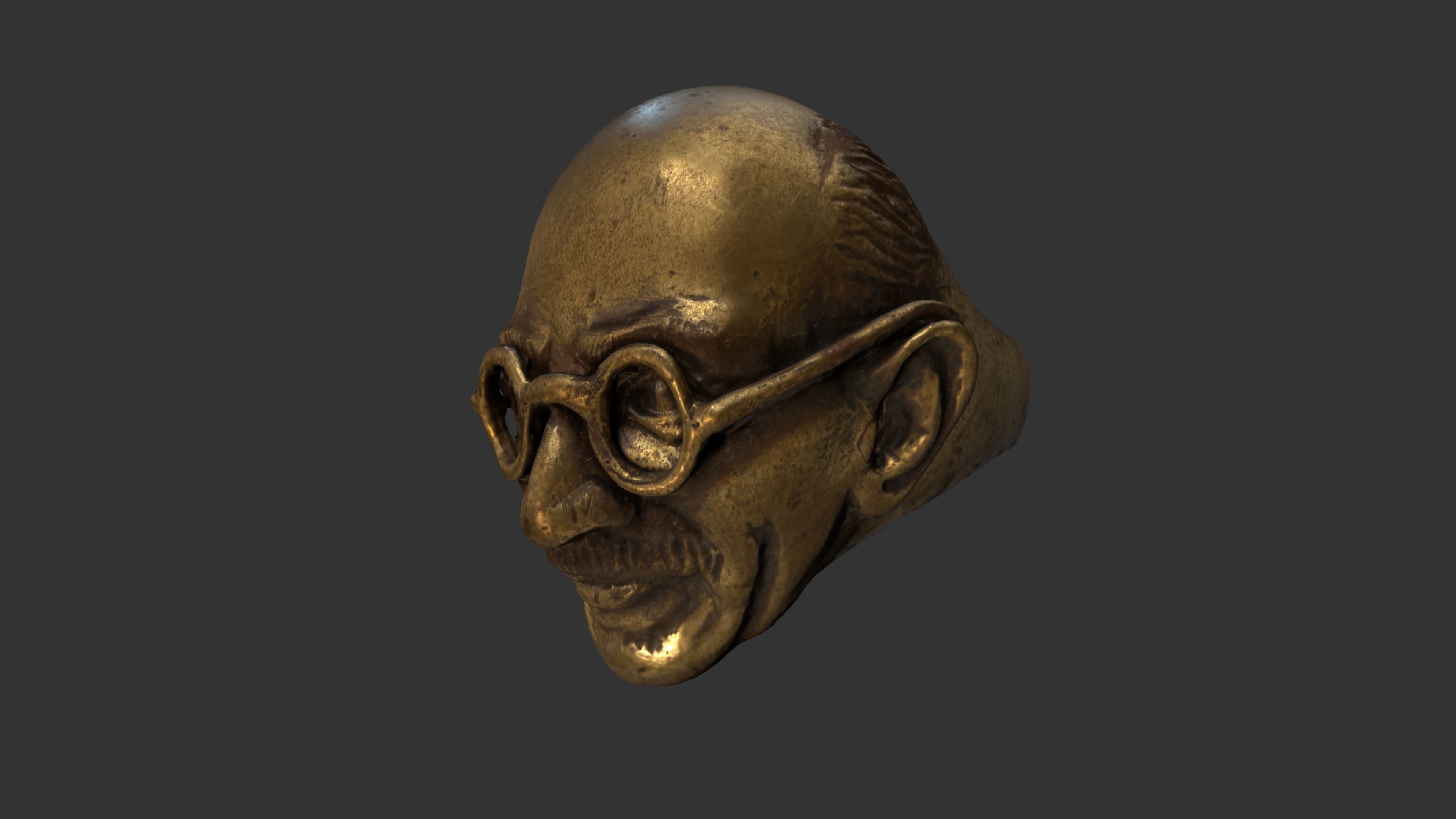 Gandhi Ring 3DP 3D print model_3