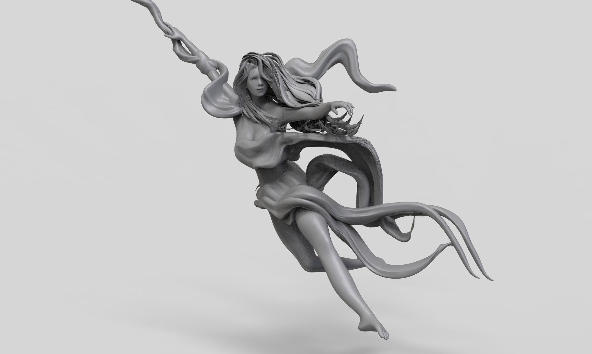 Pole Dance Girl 3D print model_1
