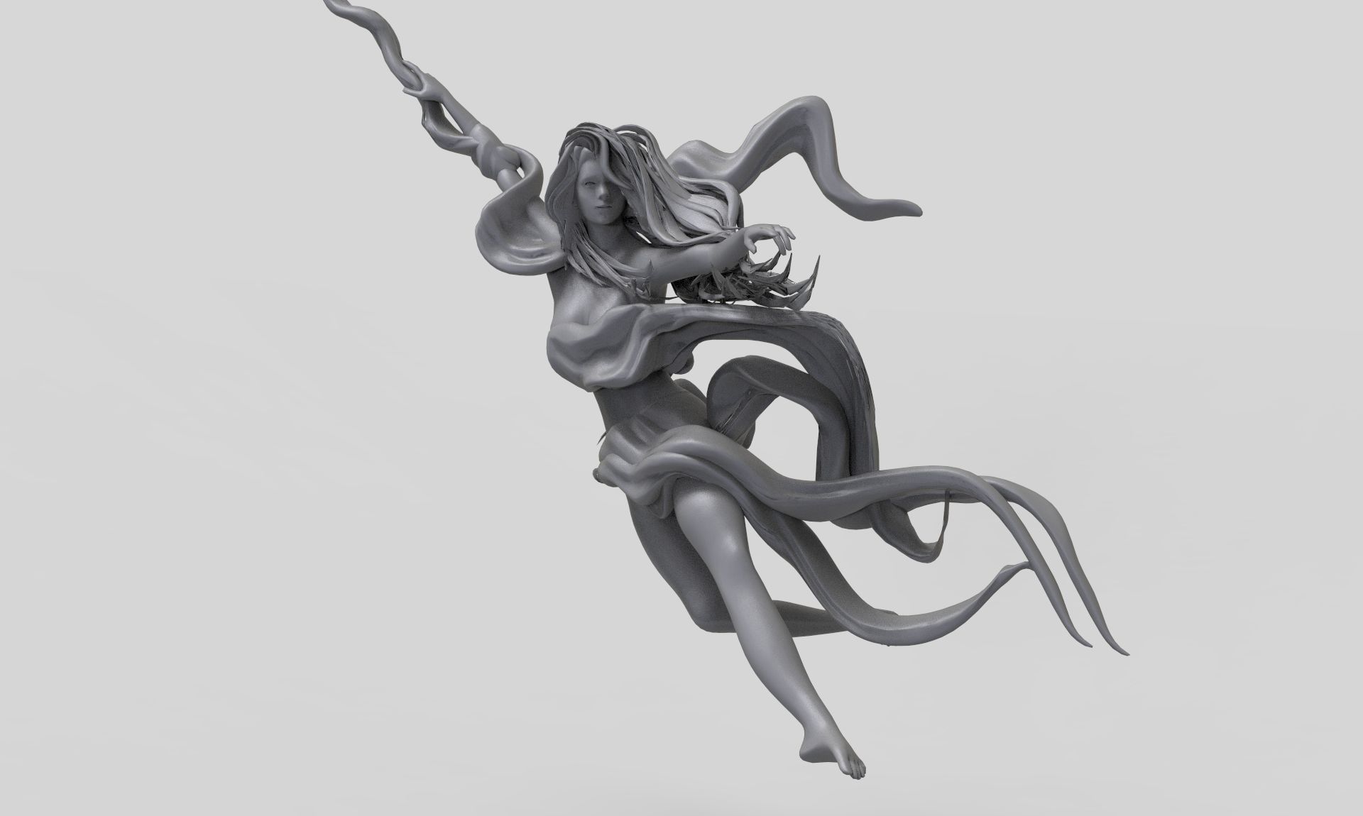 Pole Dance Girl 3D print model_4