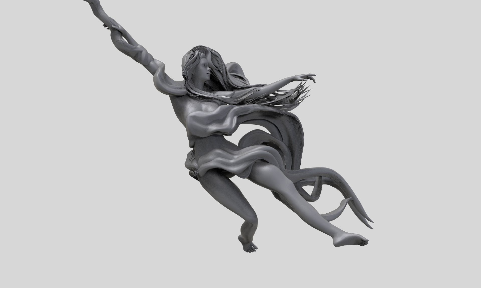 Pole Dance Girl 3D print model_3