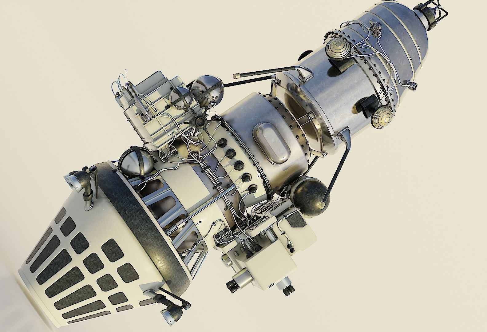 Luna 10 3D model_14