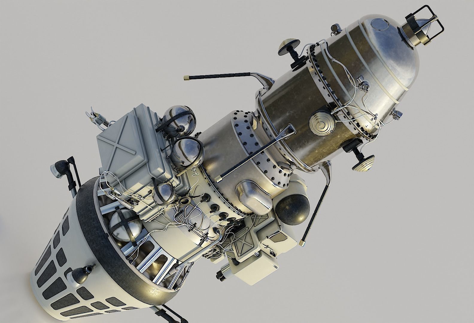 Luna 10 3D model_6