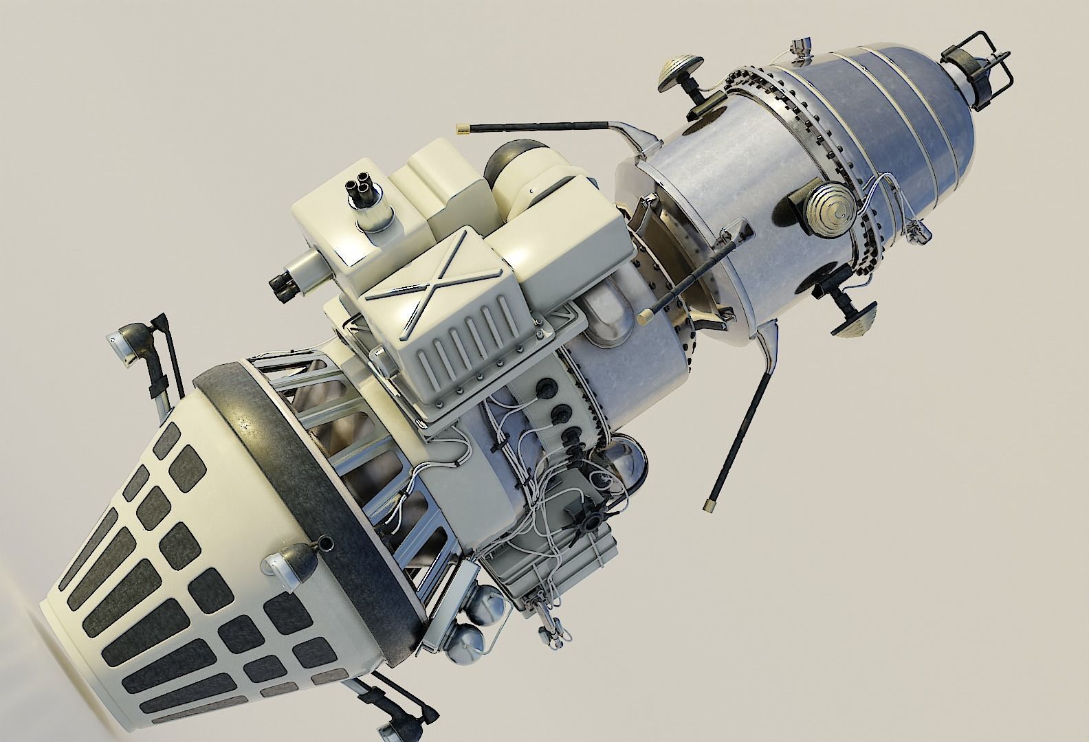 Luna 10 3D model_12
