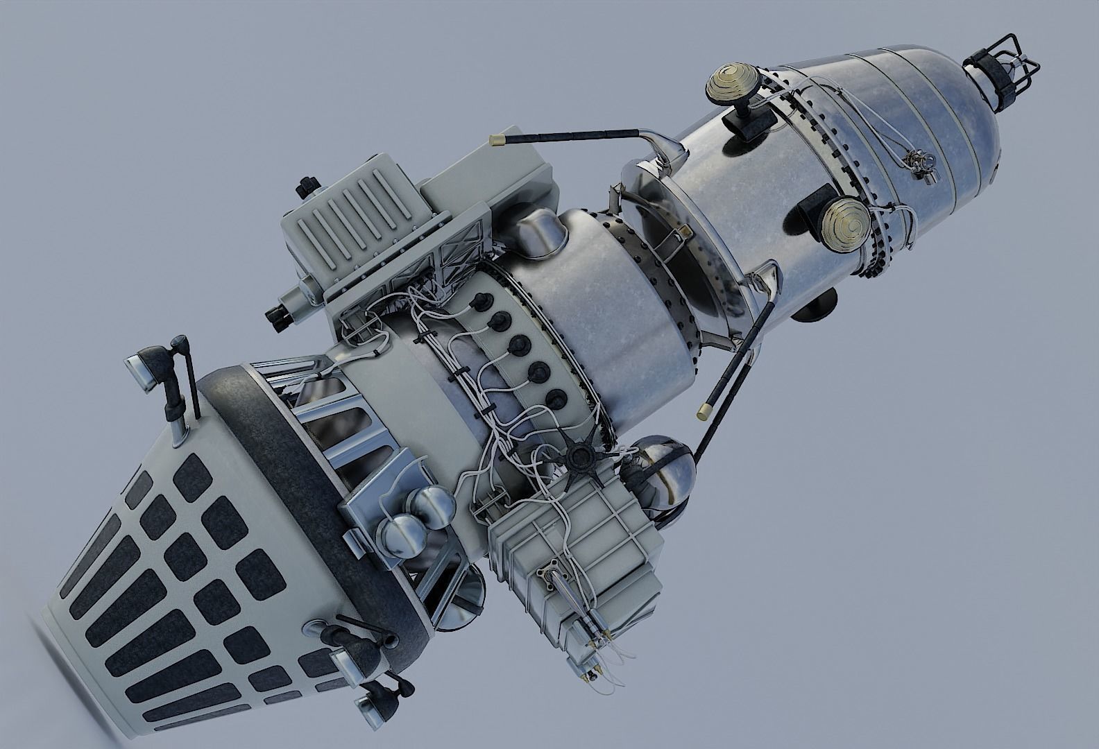 Luna 10 3D model_11