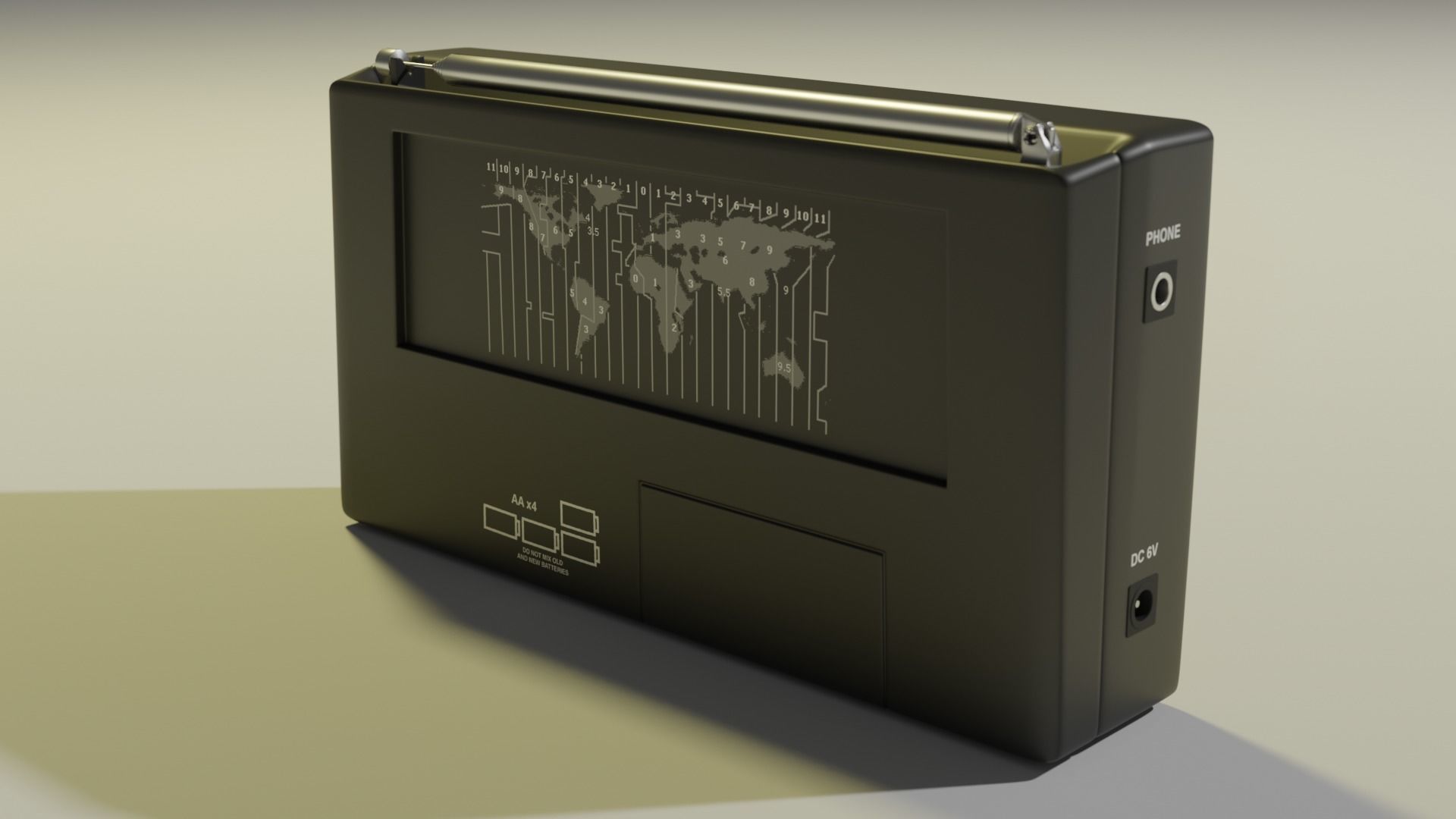 Shortwave Radio Receiver 3D model_3
