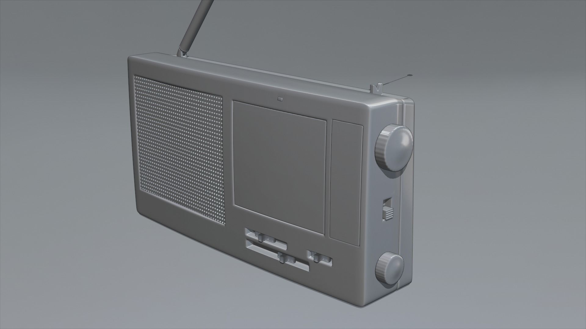 Shortwave Radio Receiver 3D model_8