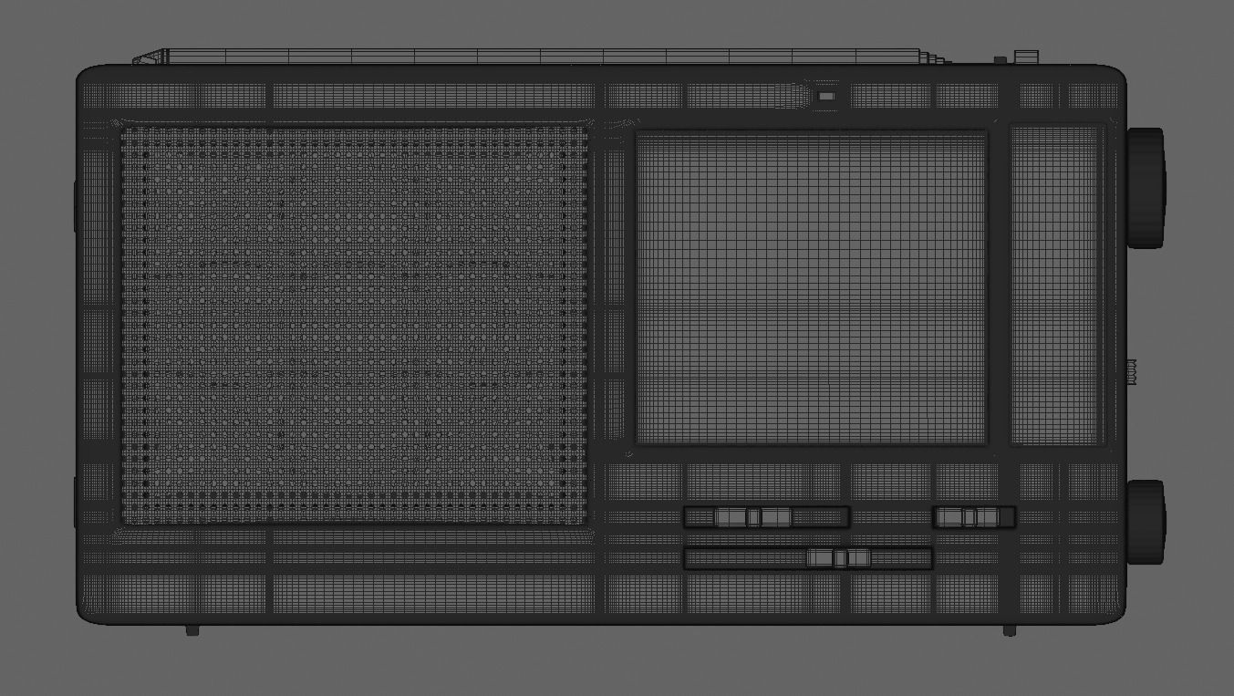 Shortwave Radio Receiver 3D model_9