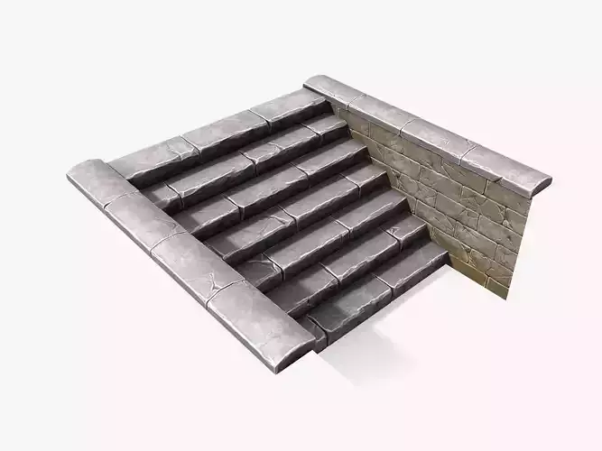 Stylized Stone Stairs