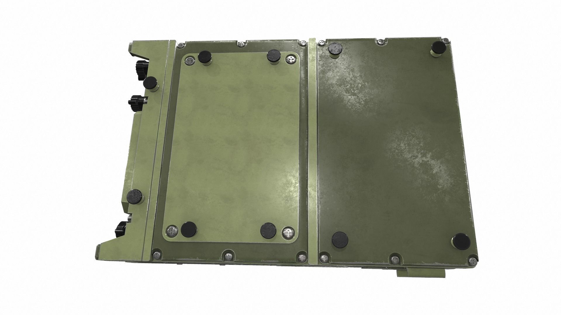 Radio military 1 3D model_5