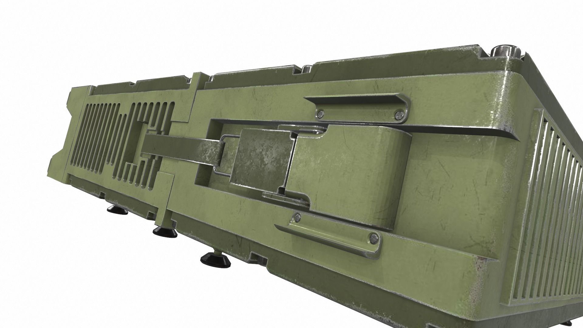 Radio military 1 3D model_8
