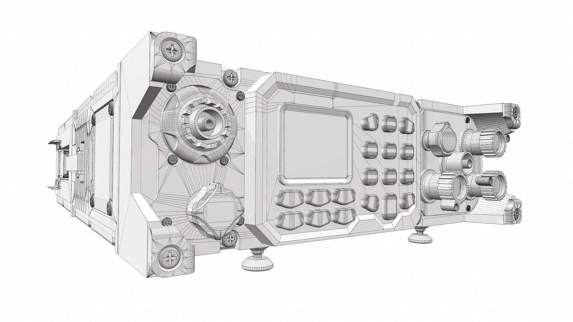 Radio military 1 3D model_11
