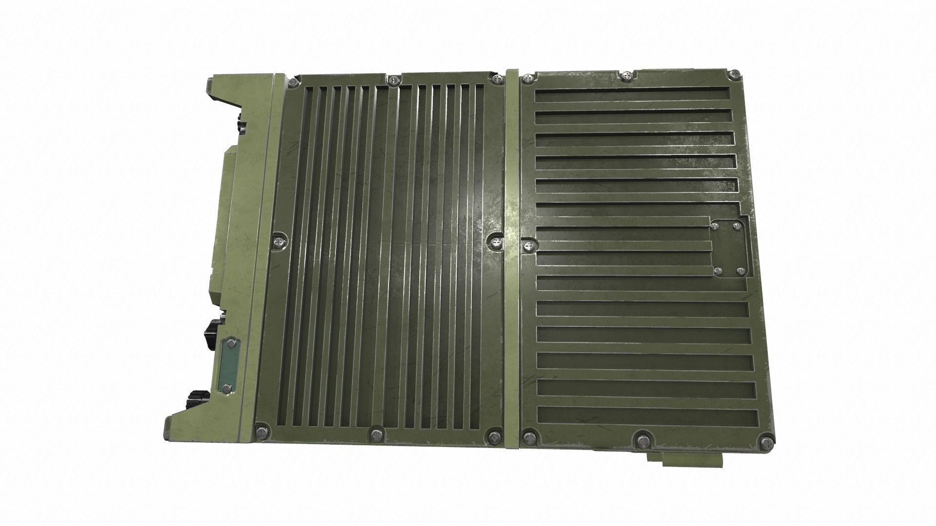 Radio military 1 3D model_4