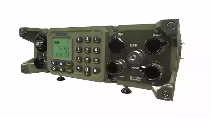 Radio military 1 3D model