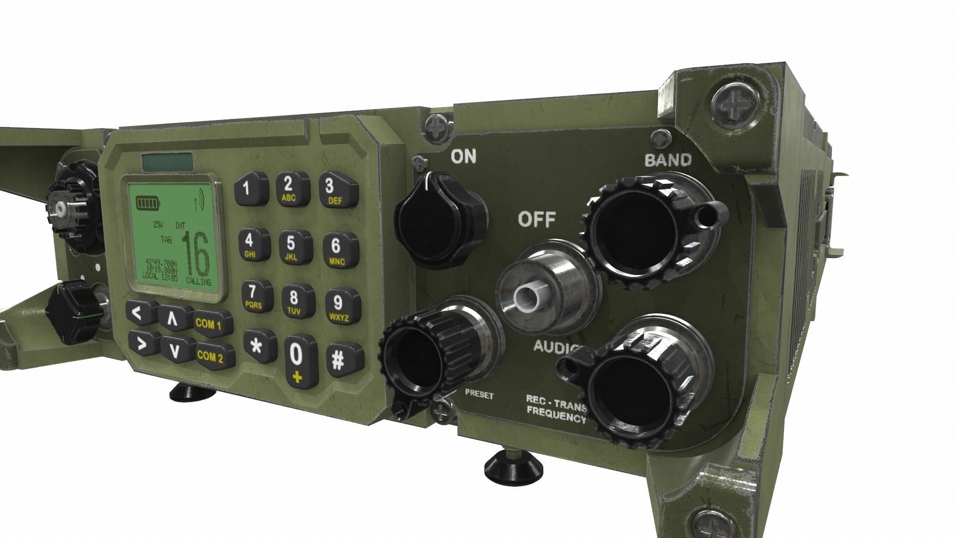 Radio military 1 3D model_7