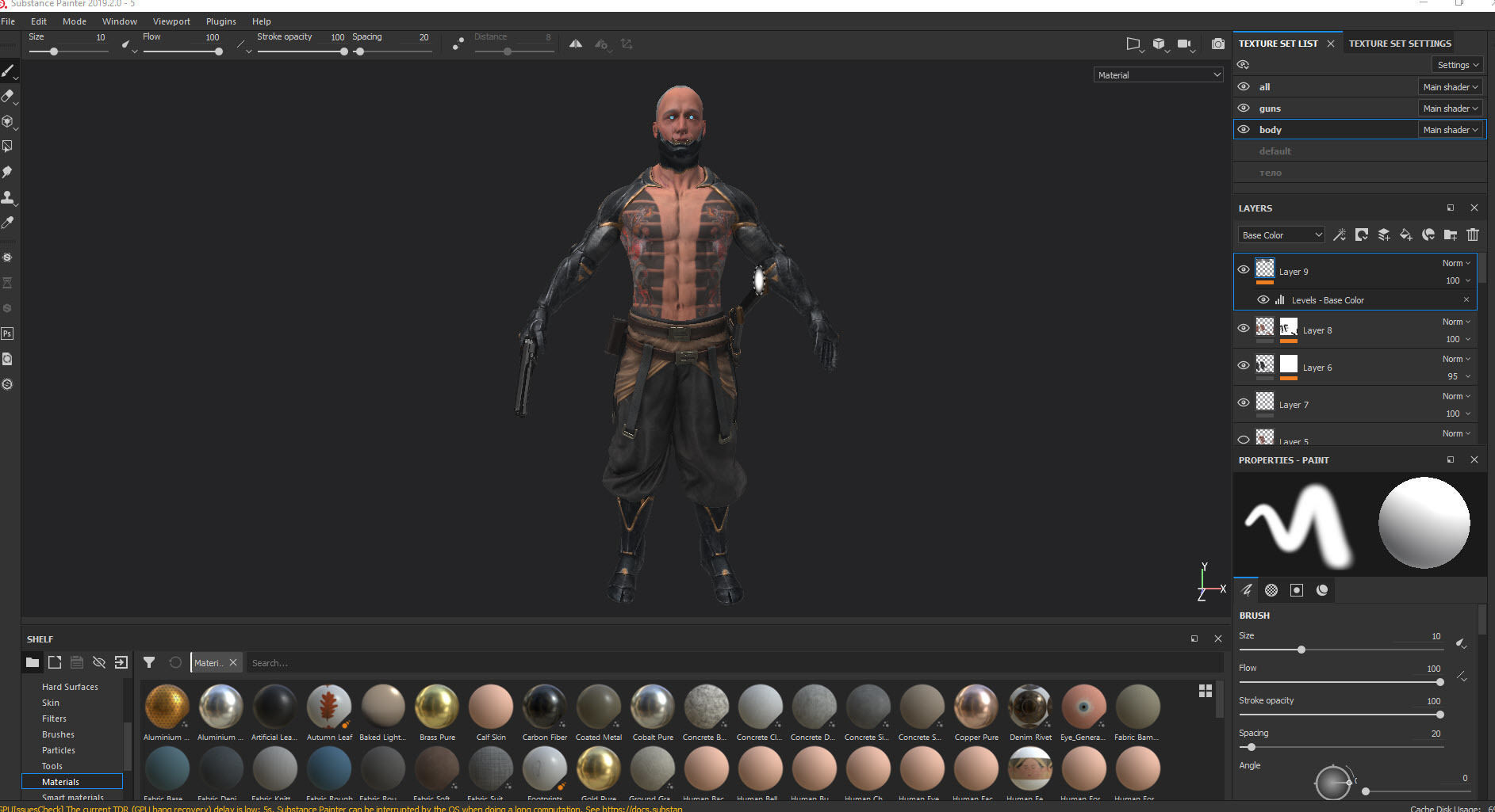 Cyborg Yasha rigged Low-poly 3D model_6