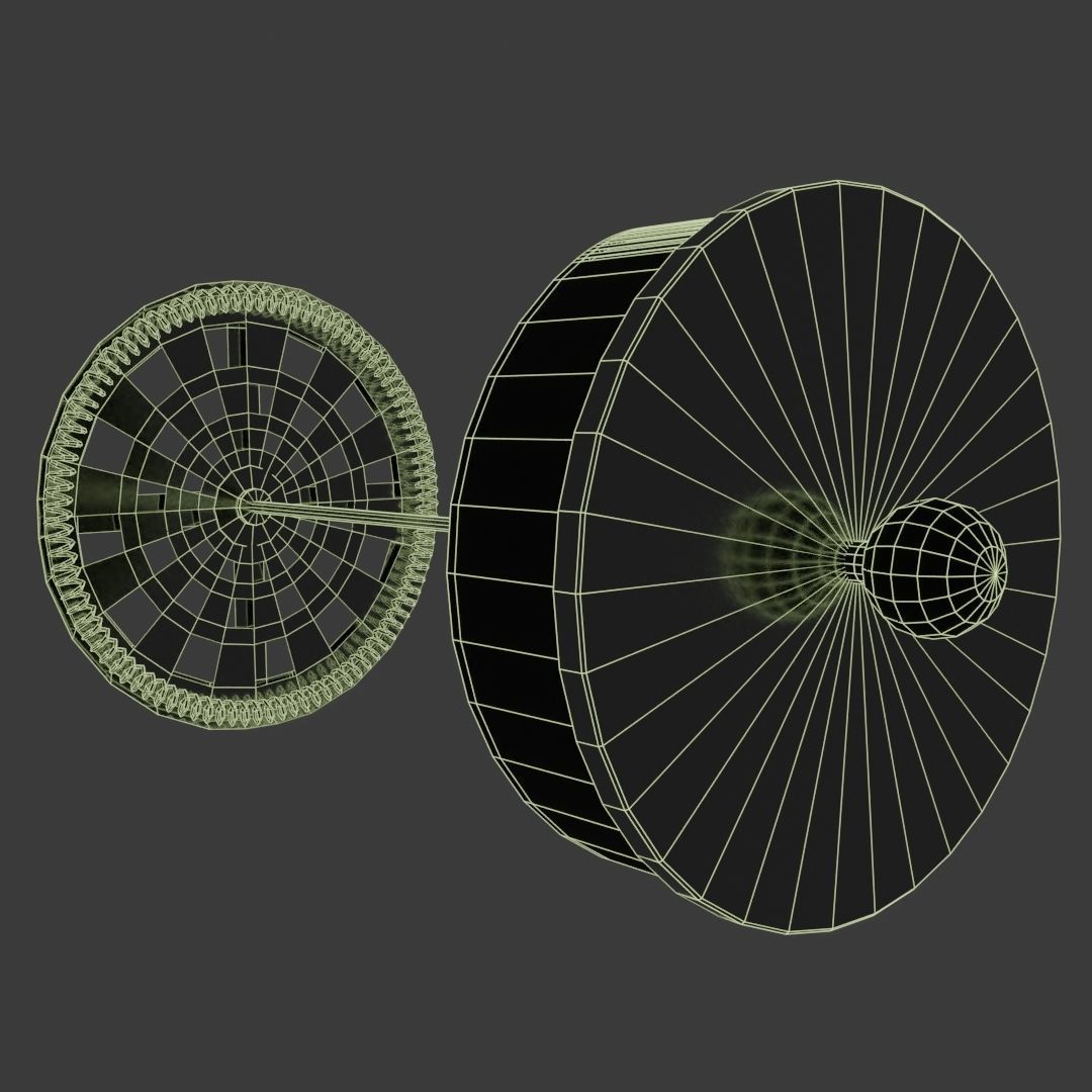 French Press Low-poly 3D model_10