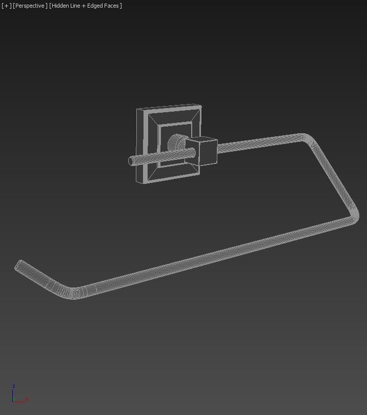 Violet Paper Towel Capless 3D model_1