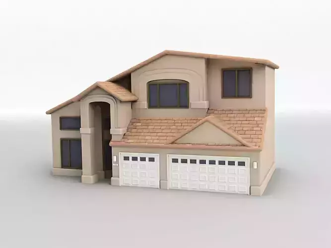 House 1 with two garages