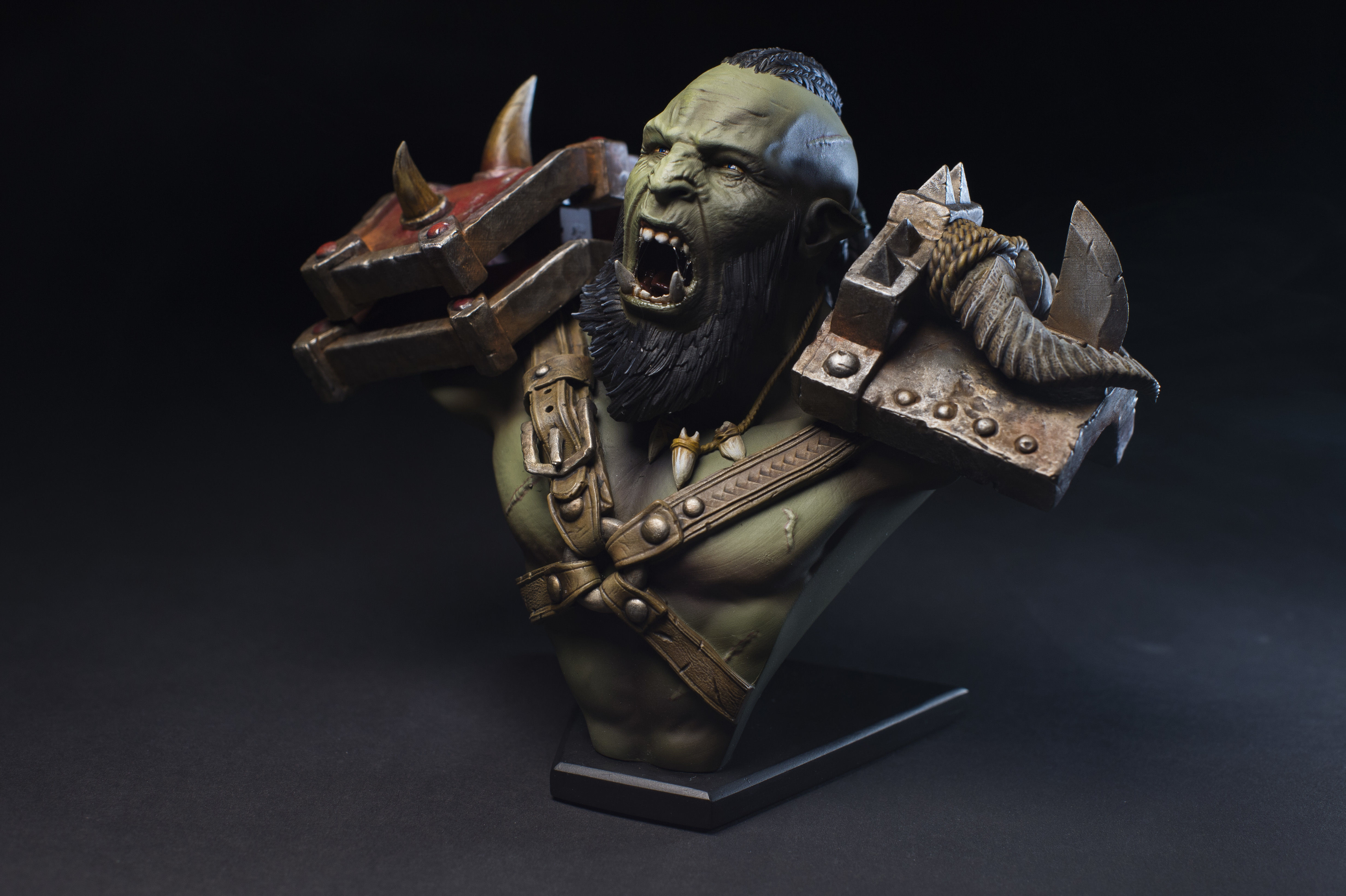 Orc bust - 3d print ready 3D print model_2