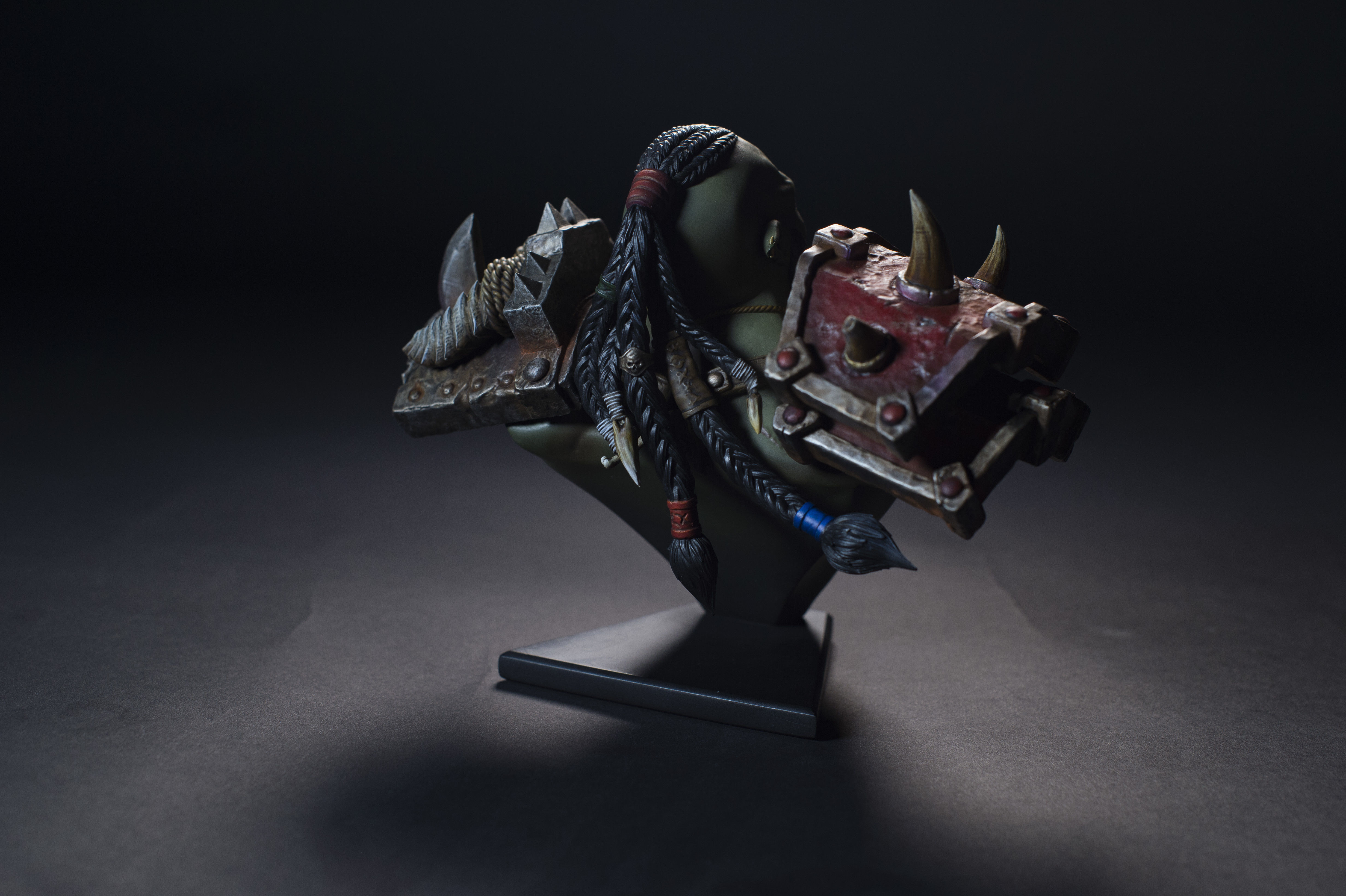 Orc bust - 3d print ready 3D print model_5