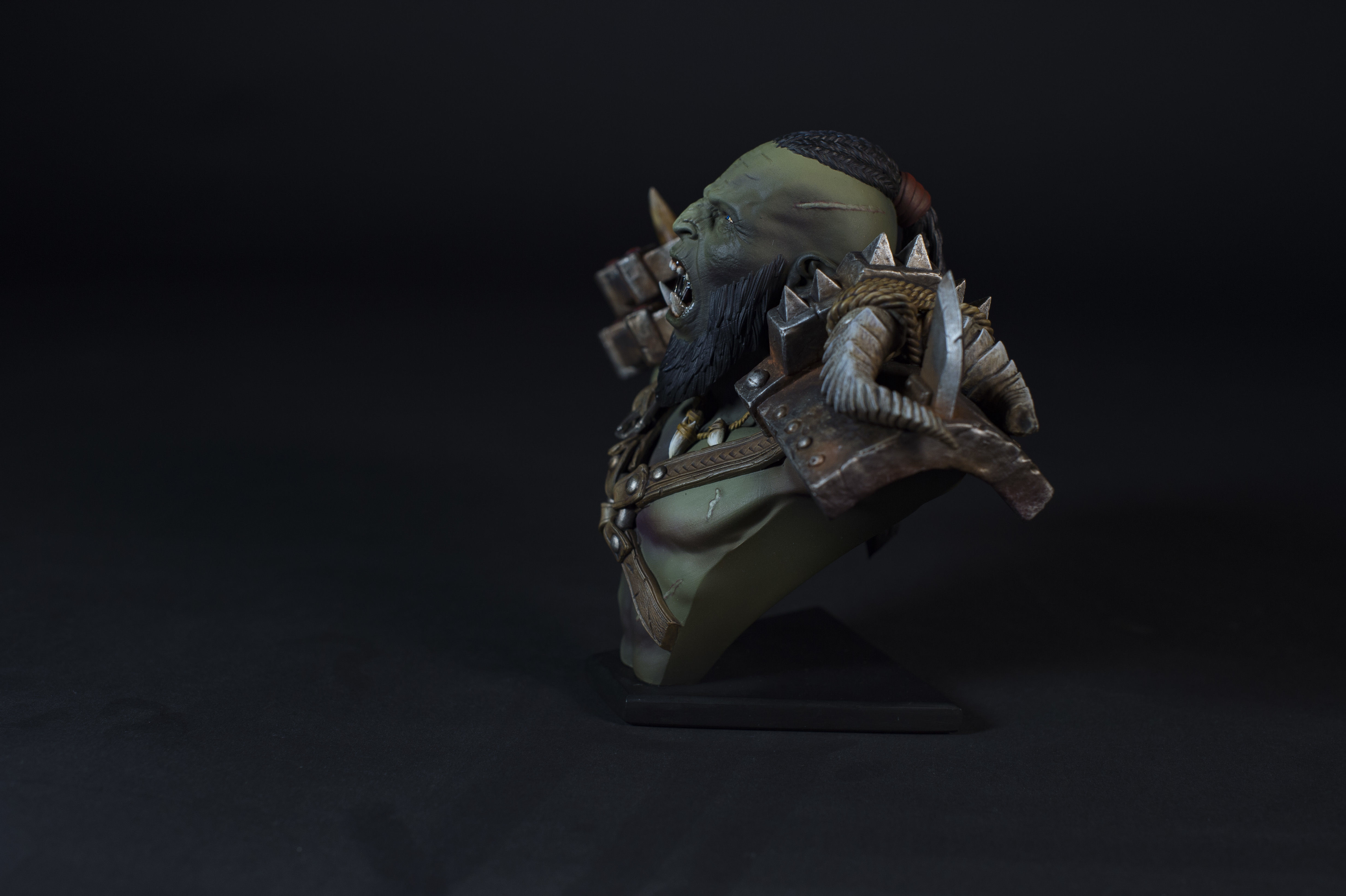 Orc bust - 3d print ready 3D print model_3