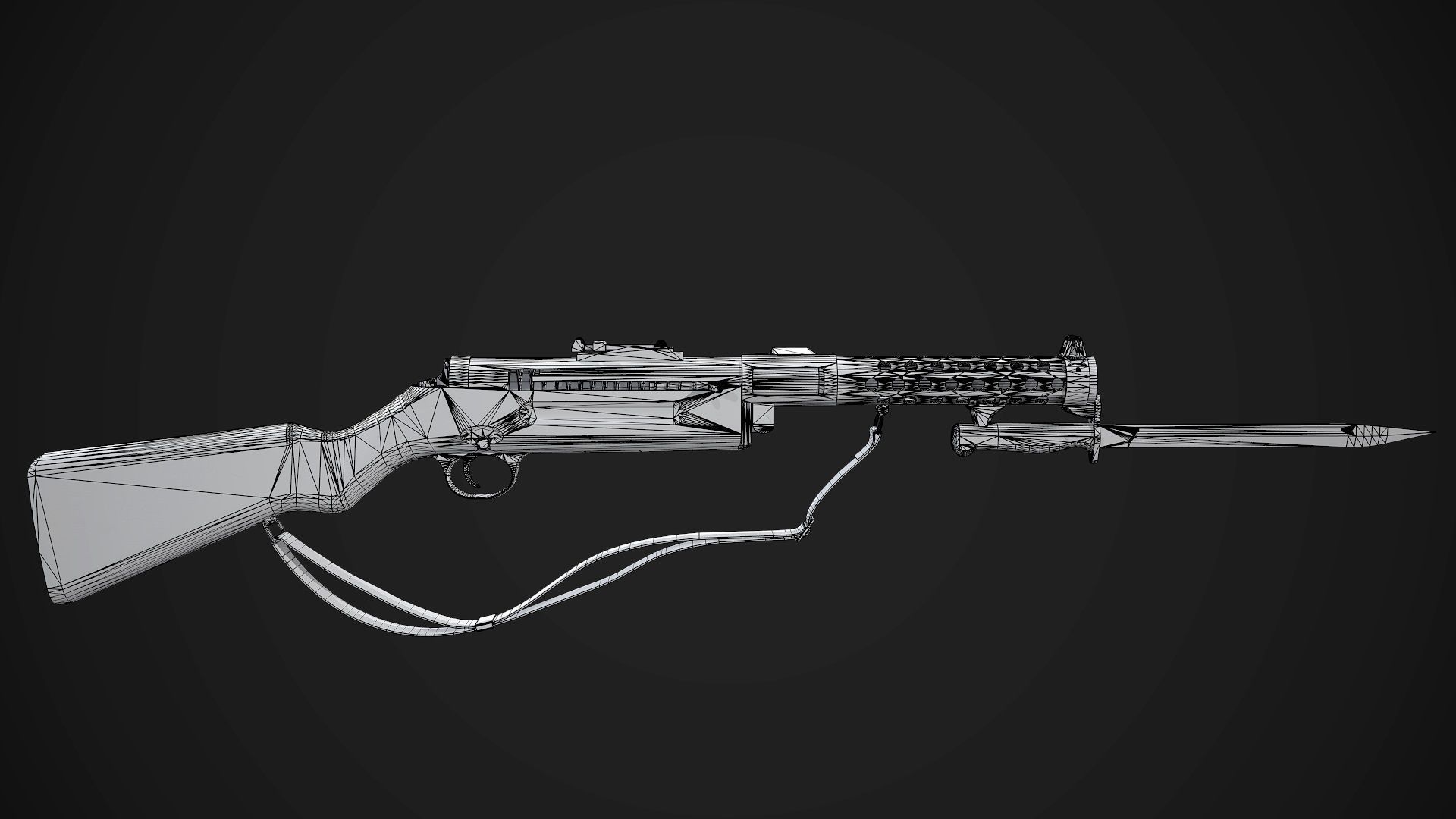 Schmeisser MP-28 Rifle AAA Game Ready Weapon FPS Asset Low-poly 3D model_12