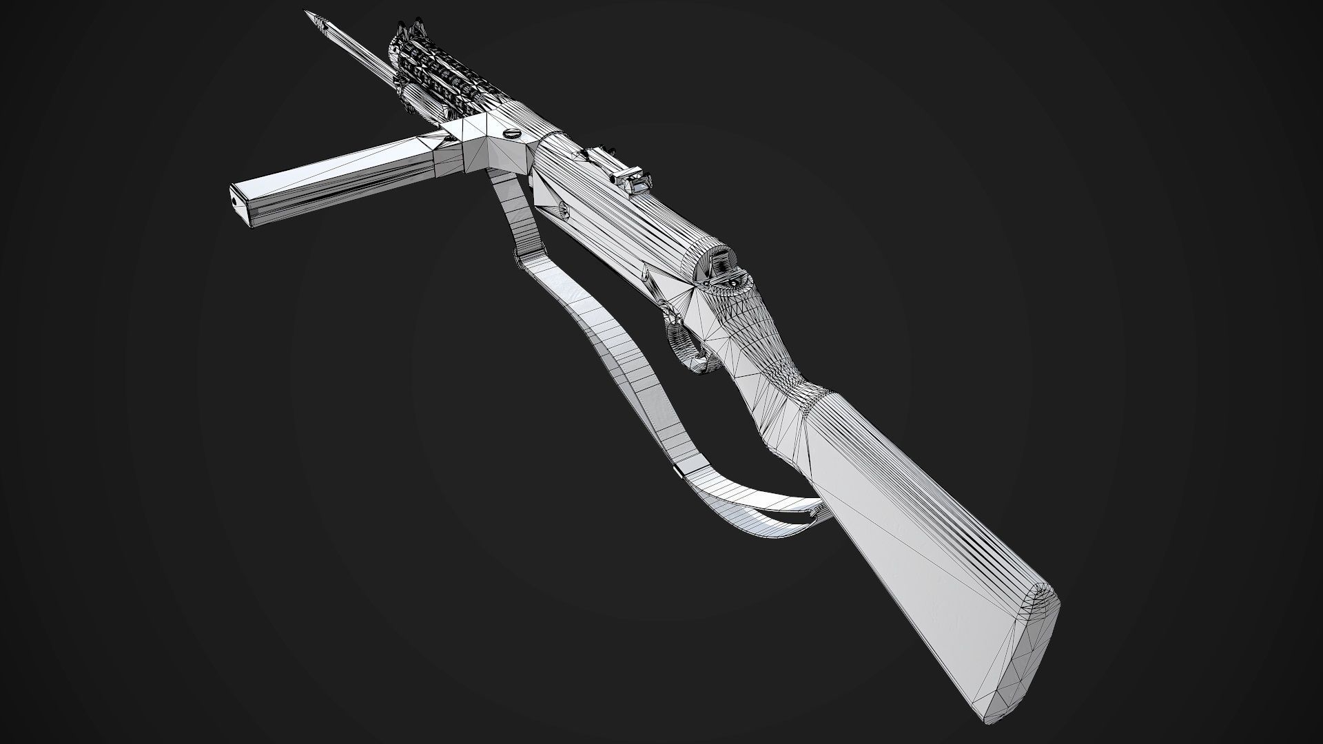 Schmeisser MP-28 Rifle AAA Game Ready Weapon FPS Asset Low-poly 3D model_15
