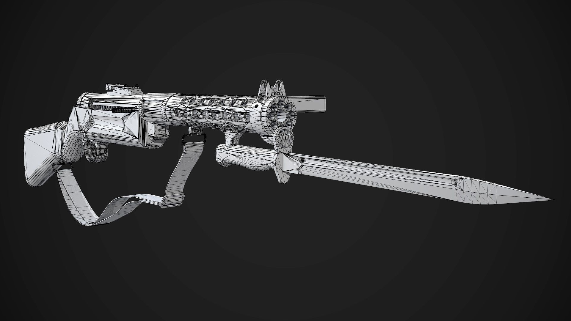 Schmeisser MP-28 Rifle AAA Game Ready Weapon FPS Asset Low-poly 3D model_17