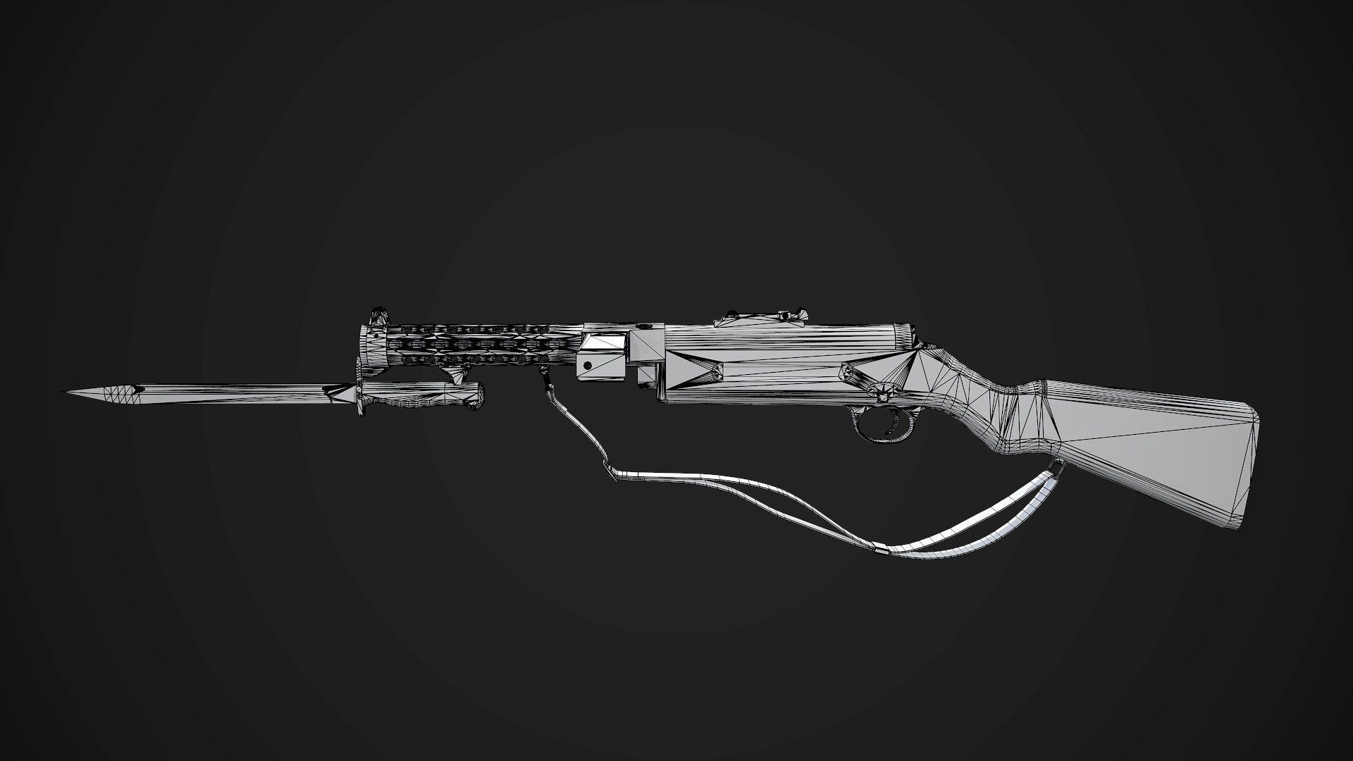 Schmeisser MP-28 Rifle AAA Game Ready Weapon FPS Asset Low-poly 3D model_13