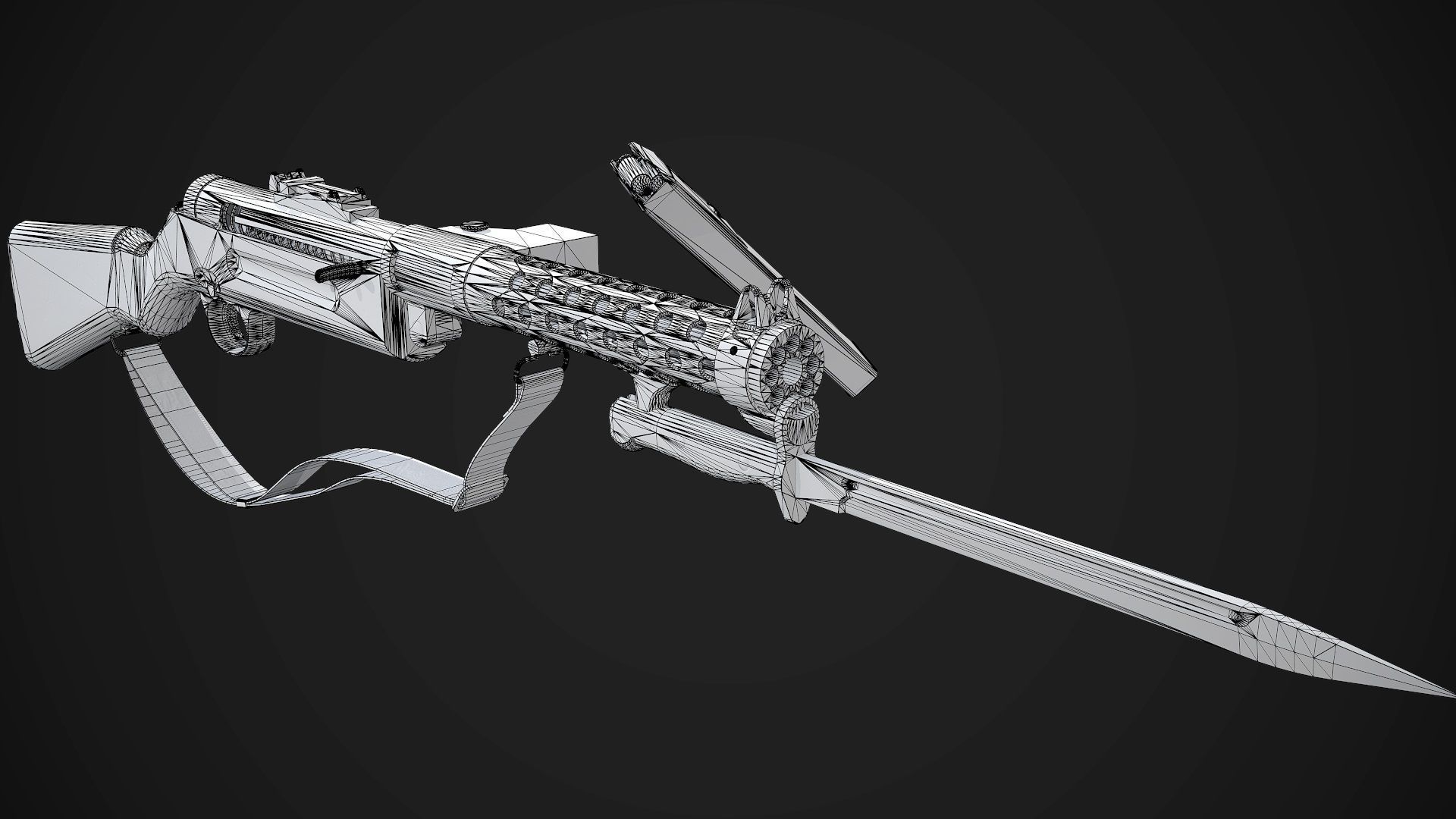 Schmeisser MP-28 Rifle AAA Game Ready Weapon FPS Asset Low-poly 3D model_18