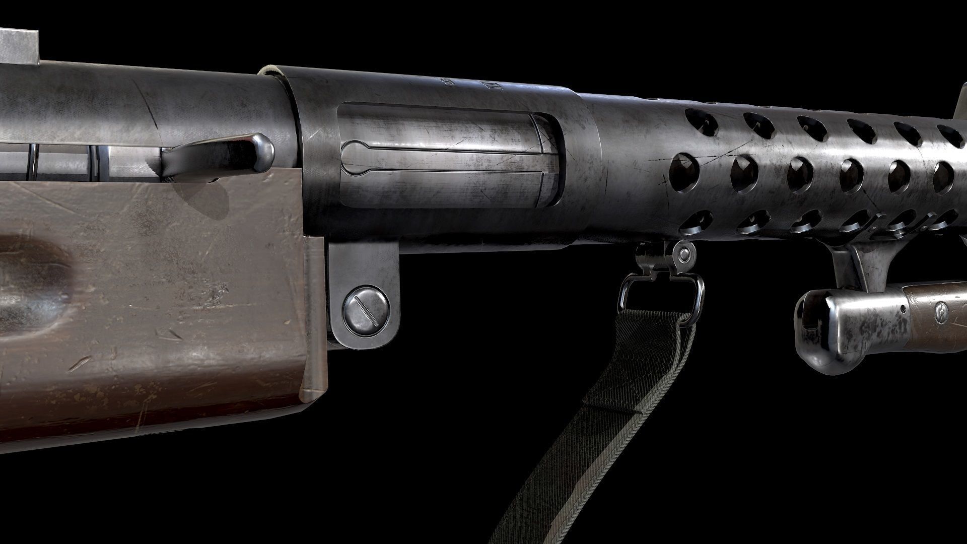 Schmeisser MP-28 Rifle AAA Game Ready Weapon FPS Asset Low-poly 3D model_9