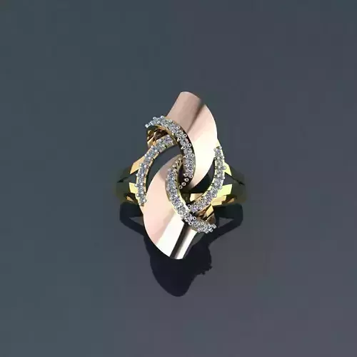 Halka 8 gold and diamond ring
