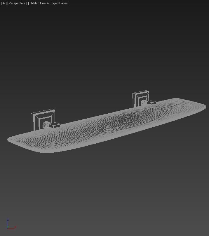 Violet Shelf 3D model_1