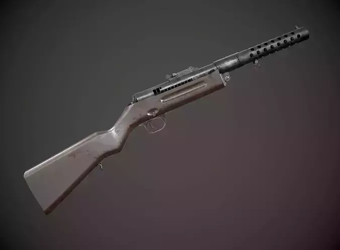 Schmeisser MP-28 Rifle AAA Game Ready Weapon FPS Asset Low-poly 3D model