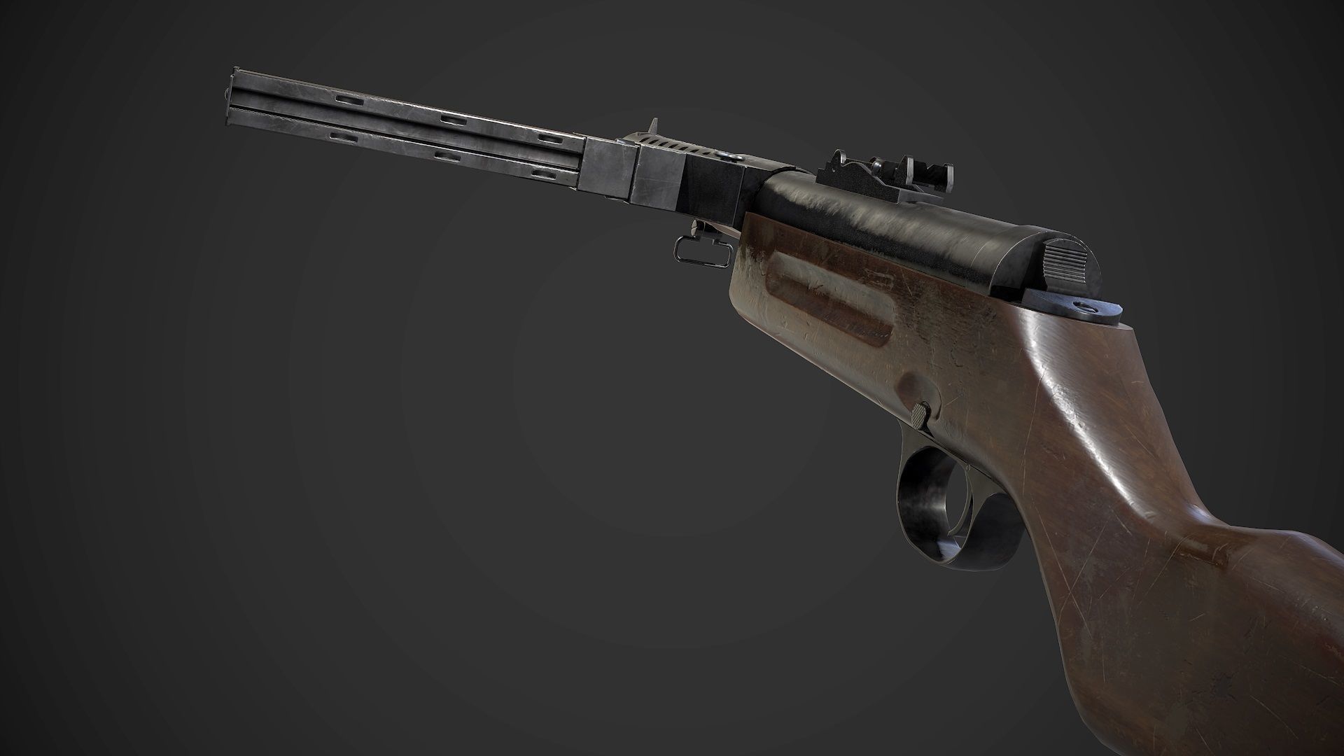 3D model Schmeisser MP-28 Rifle AAA Game Ready Weapon FPS Asset VR / AR ...