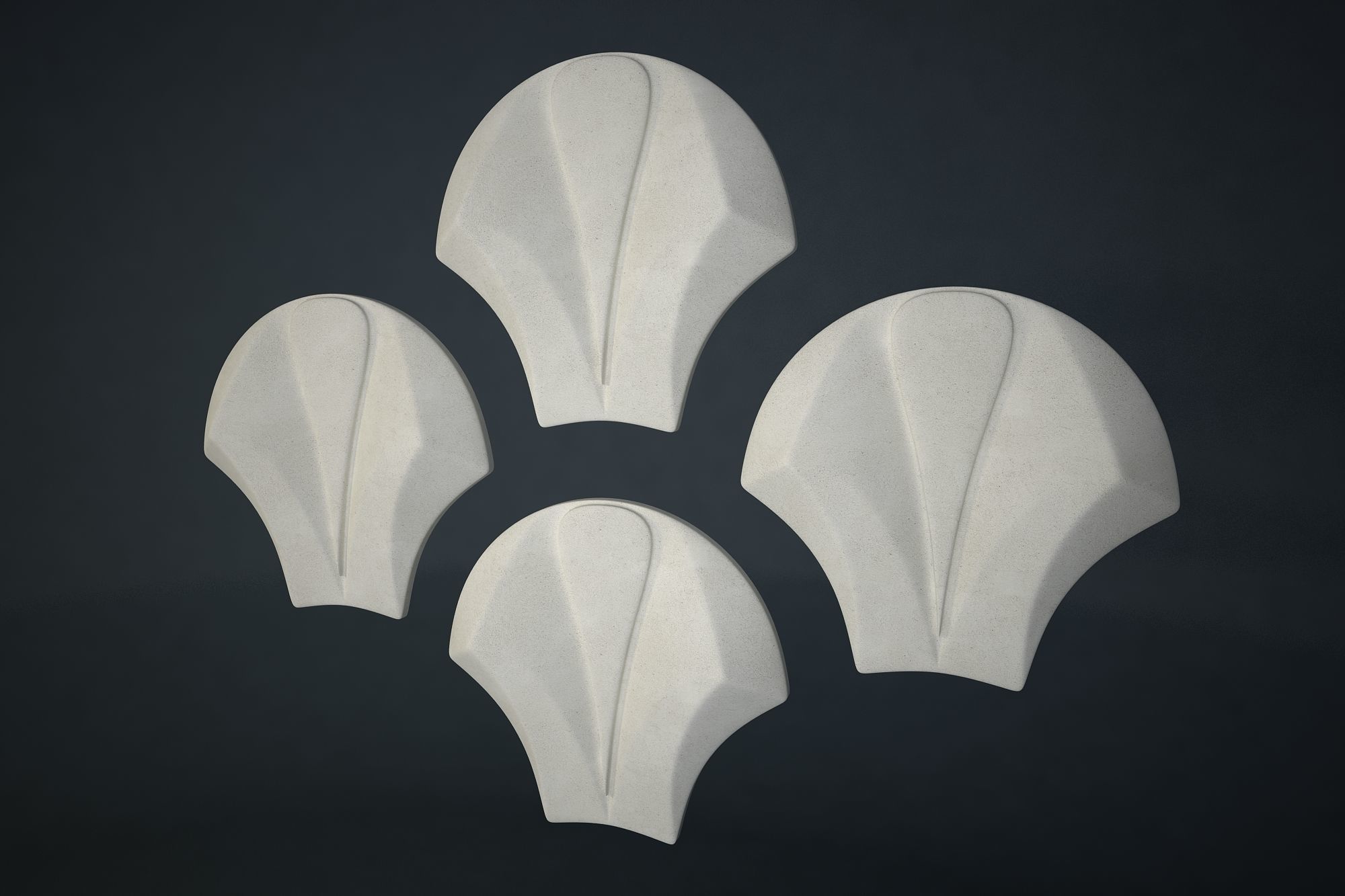 03 VIGELAND WALL PATTERN Low-poly 3D model_10