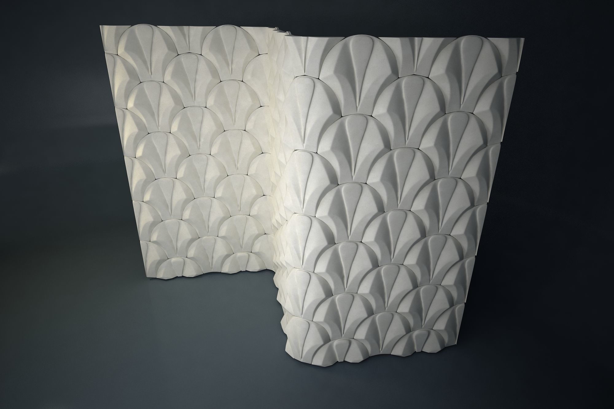 03 VIGELAND WALL PATTERN Low-poly 3D model_4
