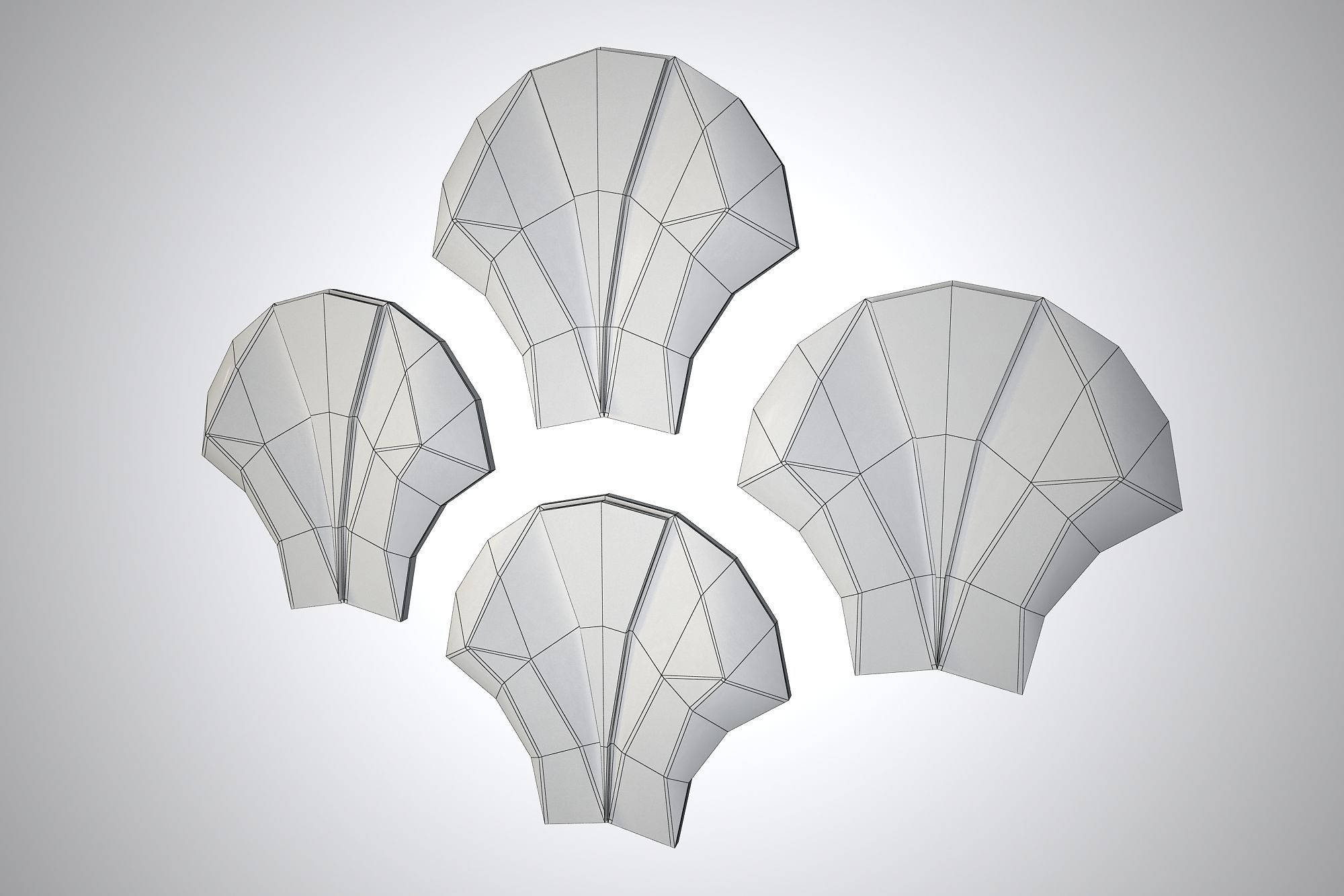 03 VIGELAND WALL PATTERN Low-poly 3D model_7