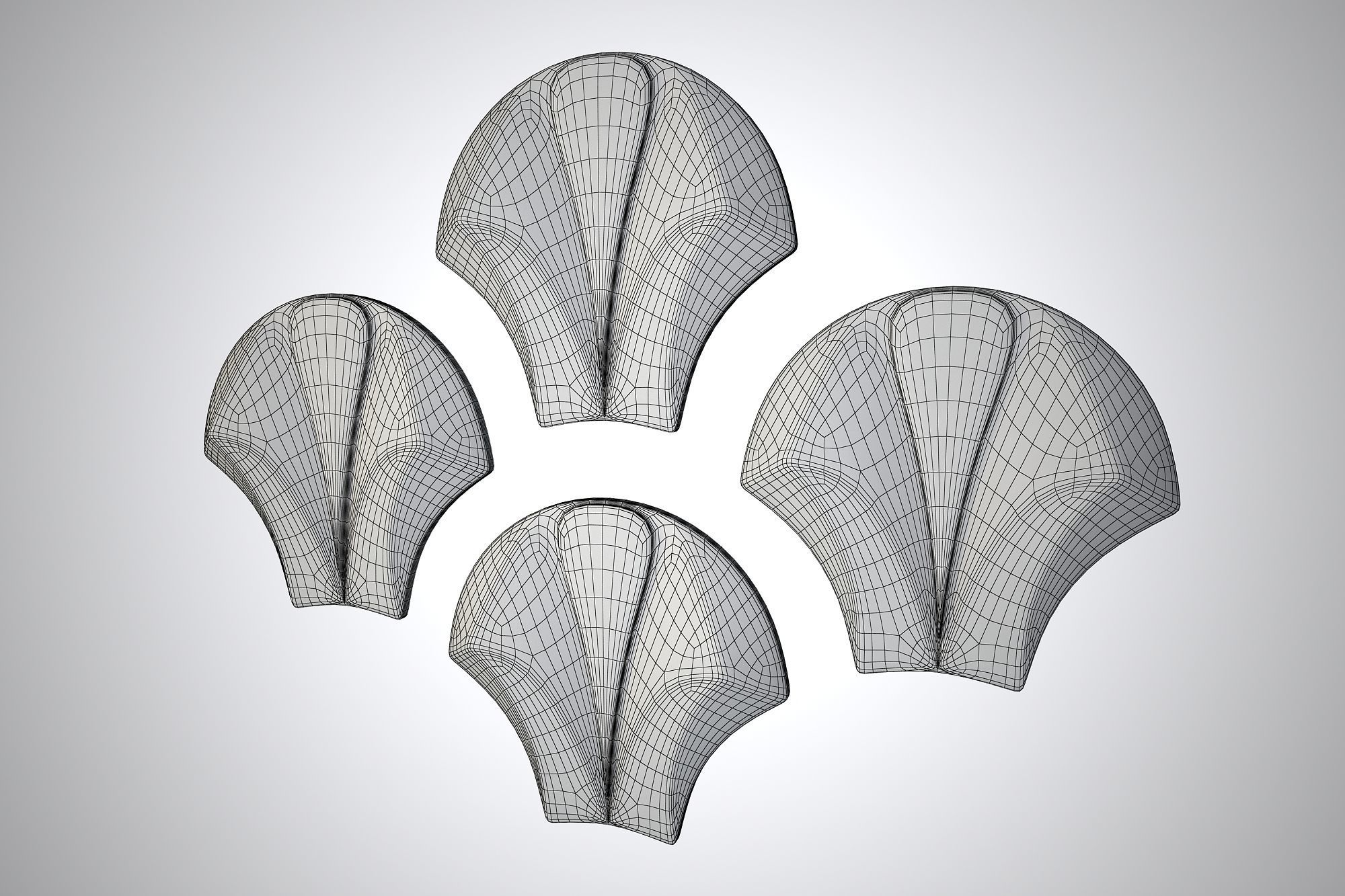 03 VIGELAND WALL PATTERN Low-poly 3D model_9