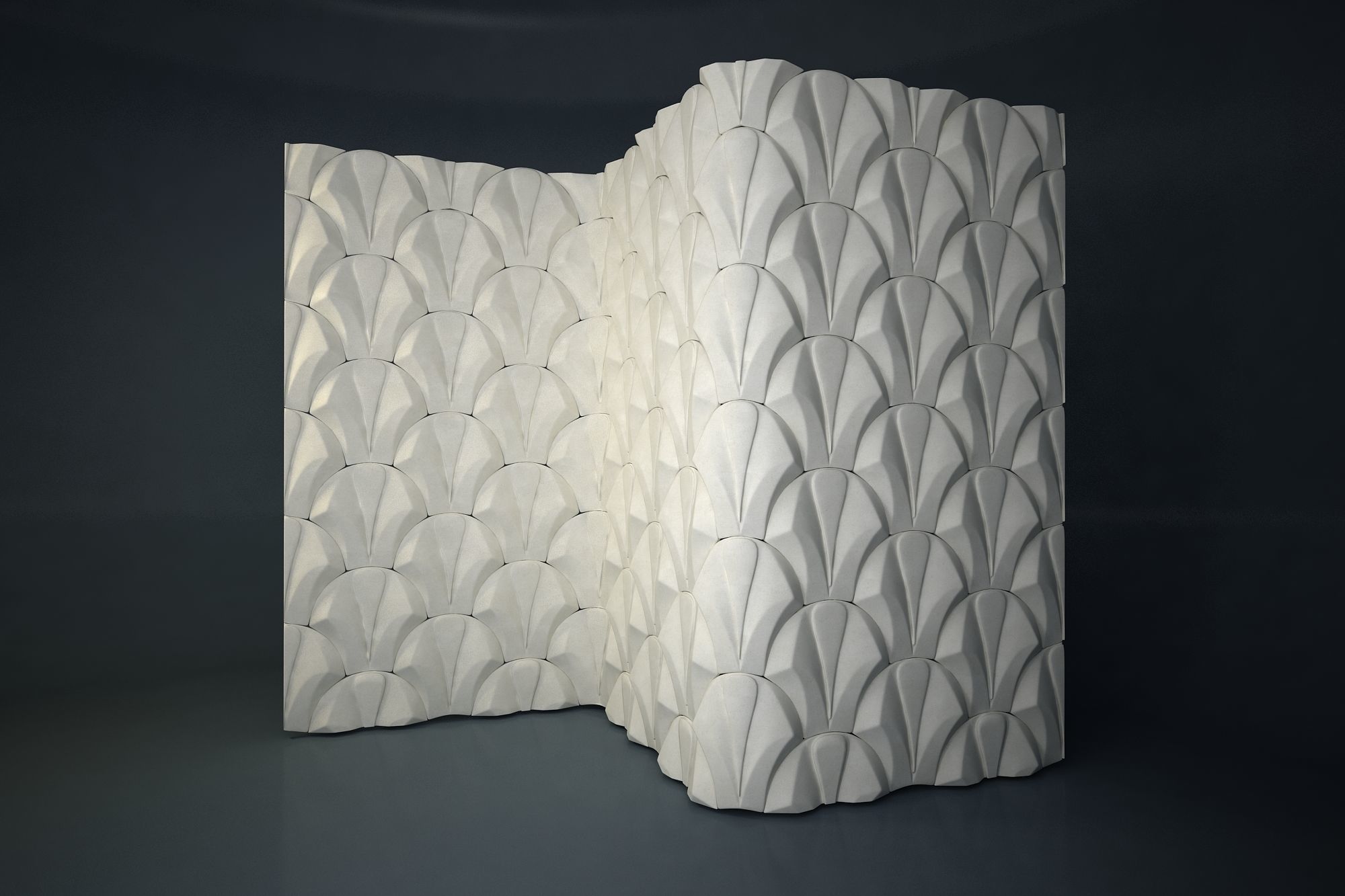 03 VIGELAND WALL PATTERN Low-poly 3D model_1