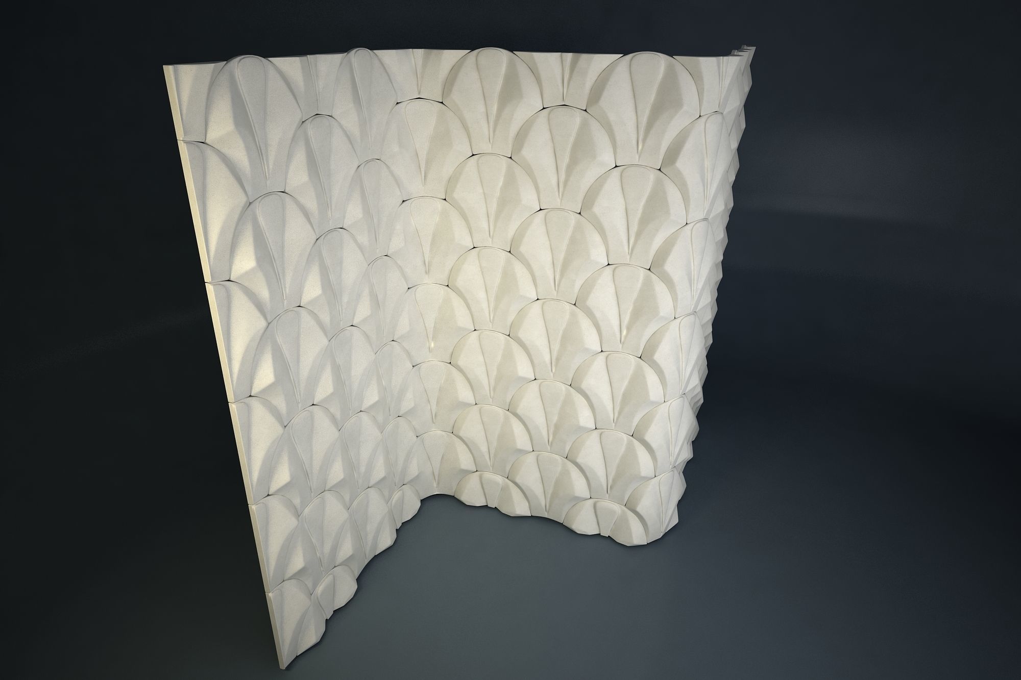 03 VIGELAND WALL PATTERN Low-poly 3D model_3