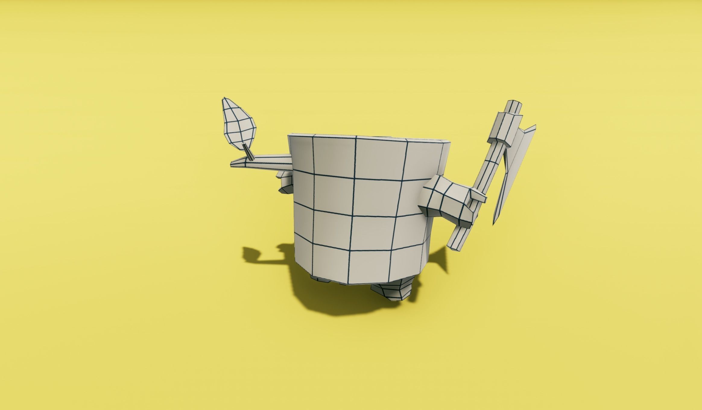 Angry Log - Revenge of the Tree for Game Development Low-poly 3D model_12