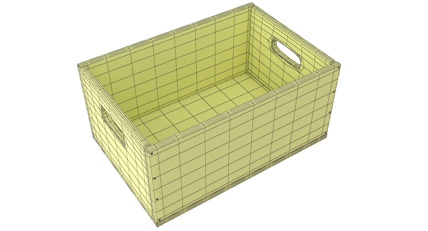Wooden Box Color 2 3D model_5