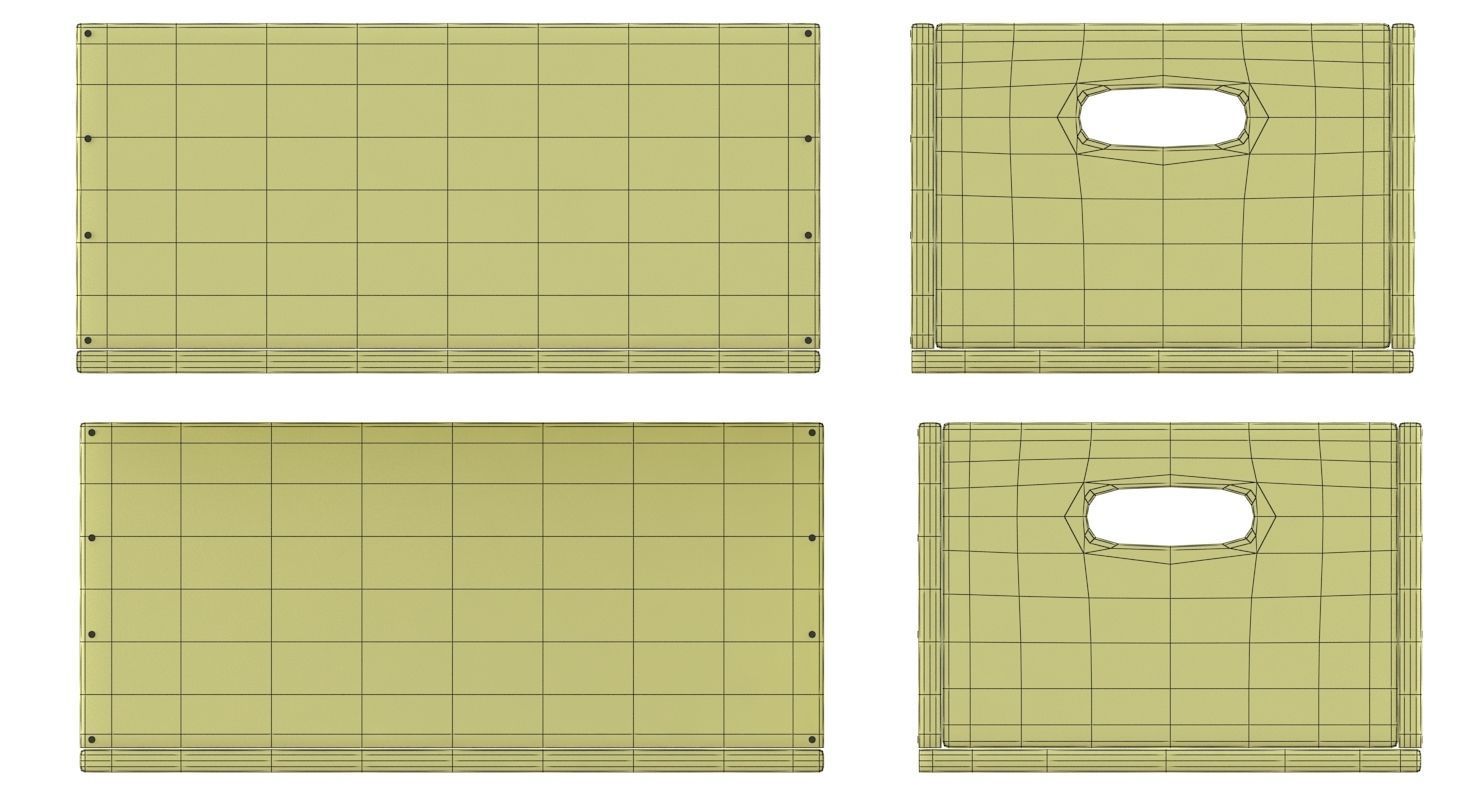 Wooden Box Color 2 3D model_9